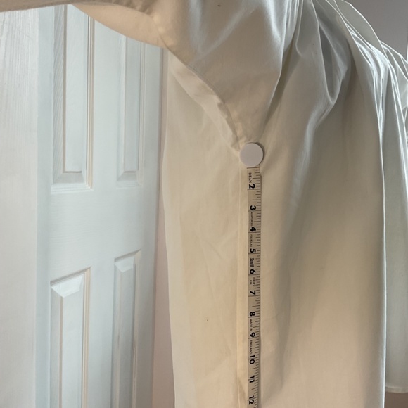 Jantzen - Women’s White Botton Down Oversized Boyfriend Blouse, SZ 14 - Picture 8 of 11
